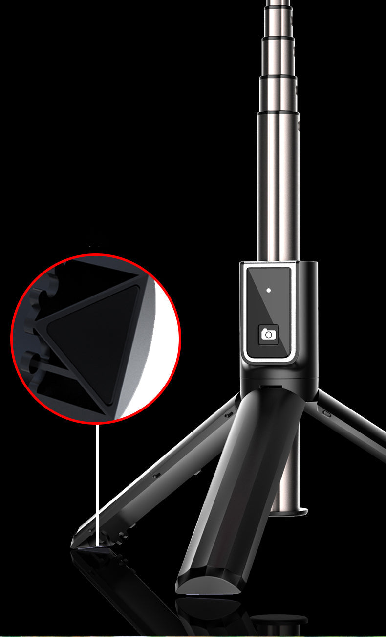New P40D Portable Selfie Stick With 6 Inches Round Net Celebrity Beauty Fill Light Mobile Phone Live Support - Korvel