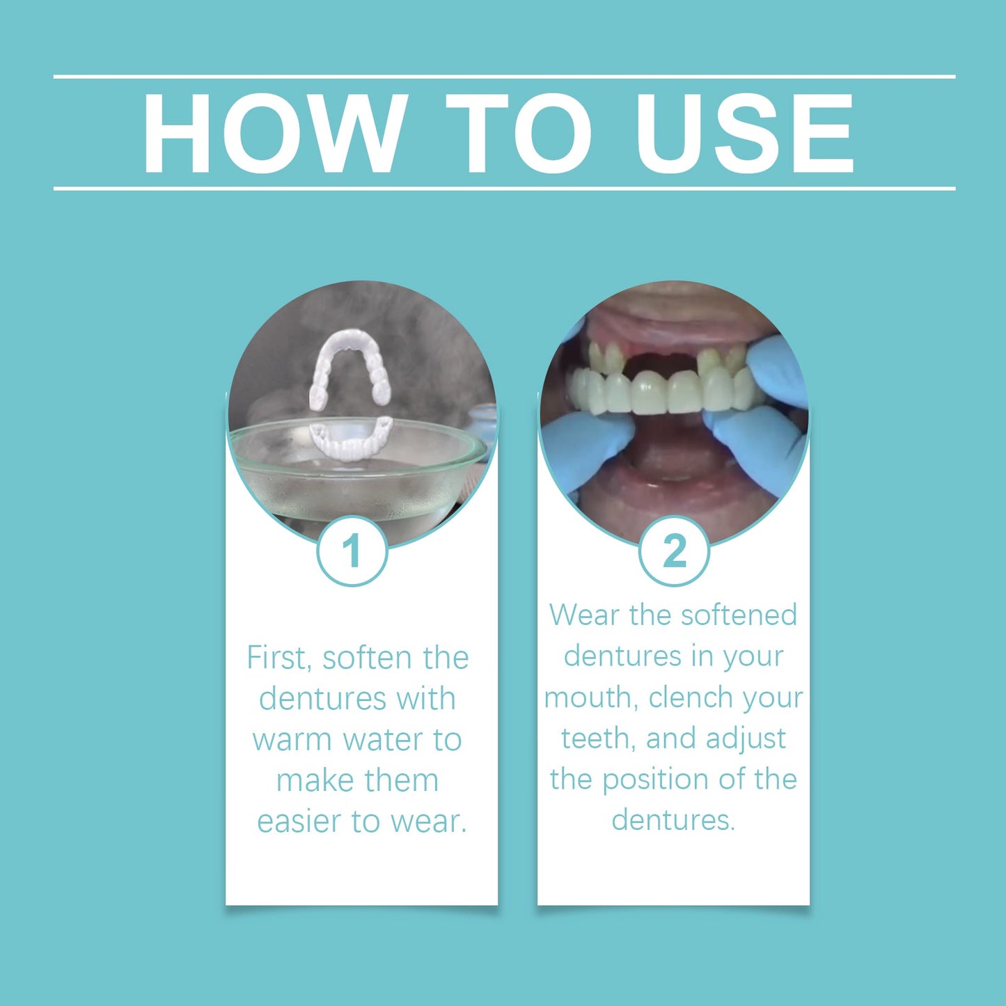 Adjustable Buckle Dentures for Comfortable Temporary Fillings