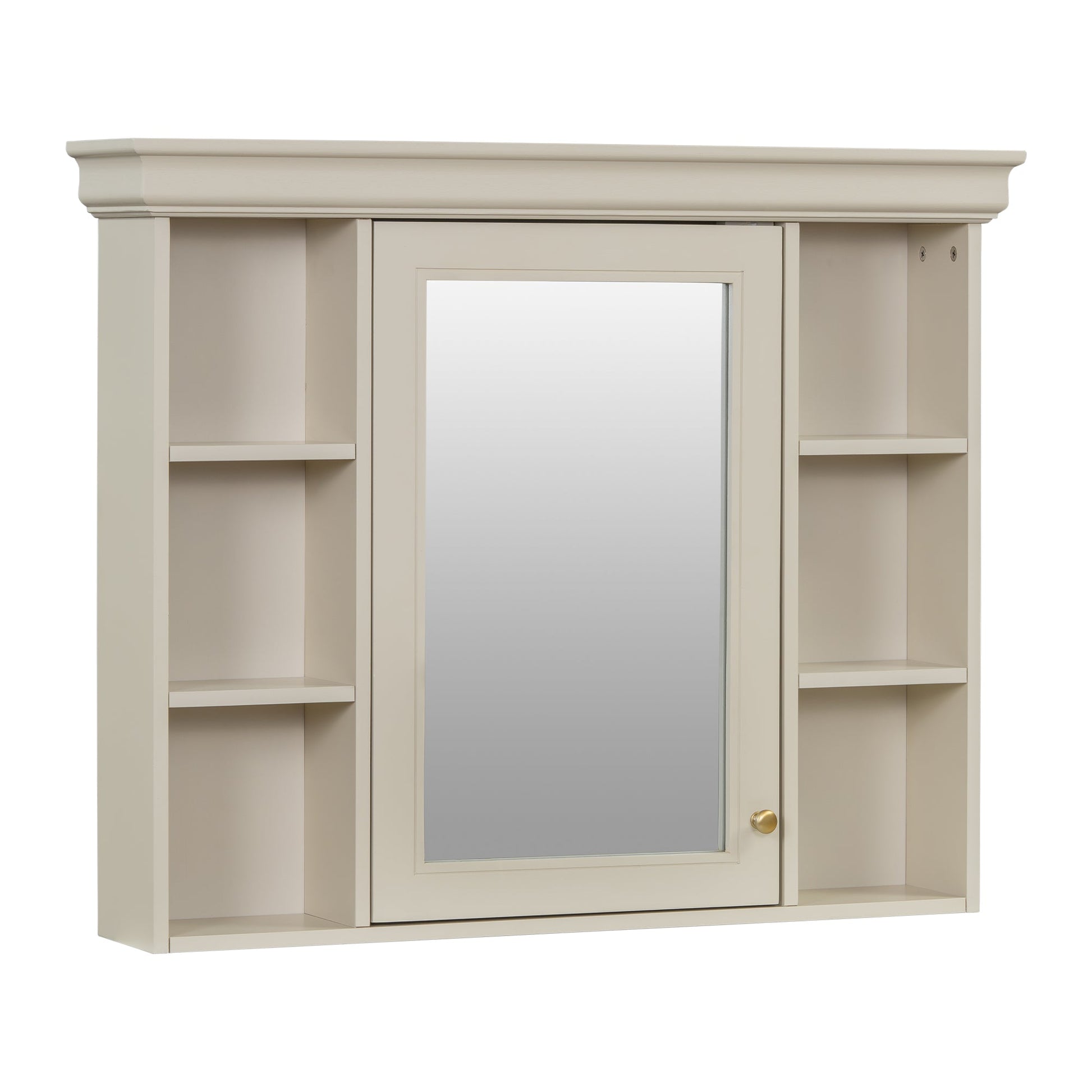 35'' x 28'' Blue Wall Mounted Bathroom Storage Cabinet with Mirror Door, Modern Bathroom Wall Cabinet with Mirror - Korvel