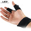 Gants de pêche LED sans doigts Magic Strap