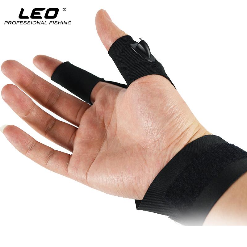 Gants de pêche LED sans doigts Magic Strap