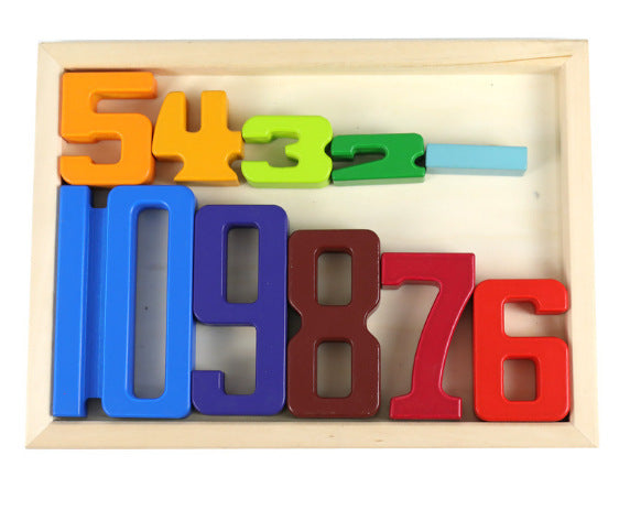 Montessori Early Education Digital Building Blocks Children's Cognitive Digital Building Educational Kindergarten Toys - Korvel