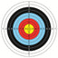 New 30pcs 40*40 cm Archery Shooting Target Paper Bow Hunting Archery Kit Standard Full Ring Single Spot Shooting Training Paper - Korvel