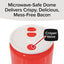 Microwave grill, bacon grill, meat plate, oven, meat box, food grade PP - Korvel