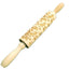 Wooden Rolling Pin Beechwood Laser Engraved Printed Rolling Pin Embossing Christmas Flip Sugar Cookie Rolling Pin - Korvel