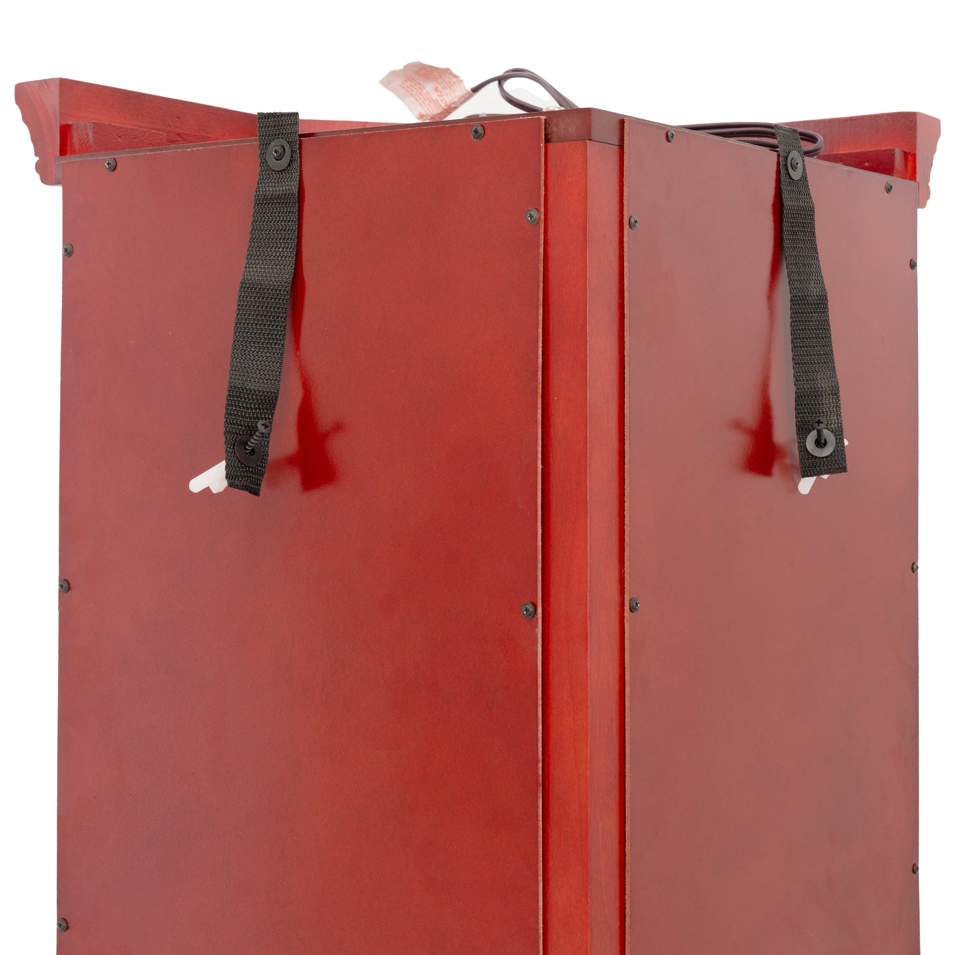 Corner Curio cabinet with illuminated glass display stand and tempered glass door, with adjustable bracket and light bulb - Korvel
