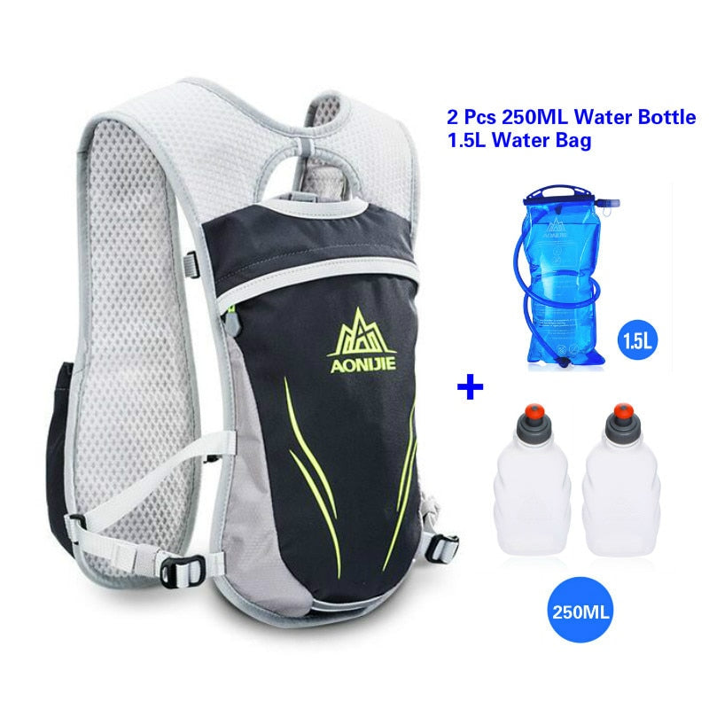 AONIJIE Running Marathon Hydration Nylon 5.5L Outdoor Running Bags Hiking Backpack Vest Marathon Cycling Backpack - Korvel