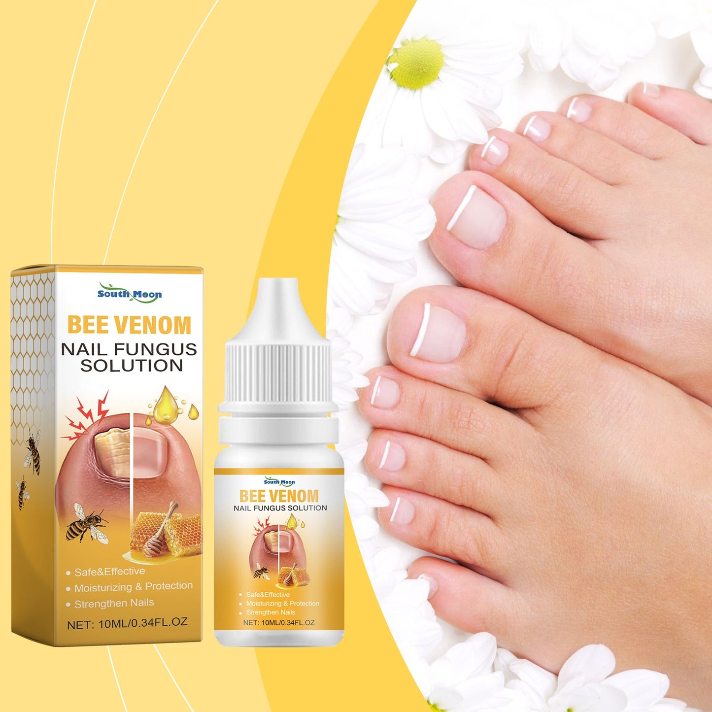 Bee Venom Nail Care Essence Foot Gray Nails Brightening Nails Rotten Nails Soft Nails Nail Care - Korvel