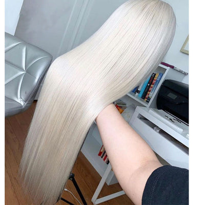 13*2.5 Wig Long Straight Synthetic Hair Wigs Middle PartCosplay Wigs For Women Heat Resistant Fiber - Korvel