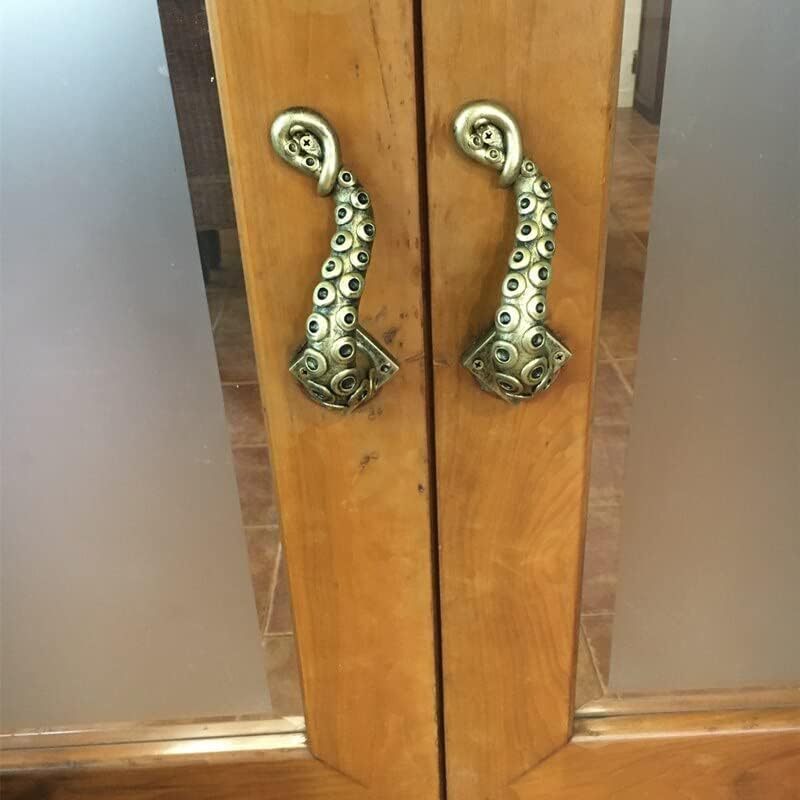 Steampunk retro octopus door handle resin craft - Korvel
