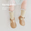 Korean Style Baby Socks with Floral Lace
