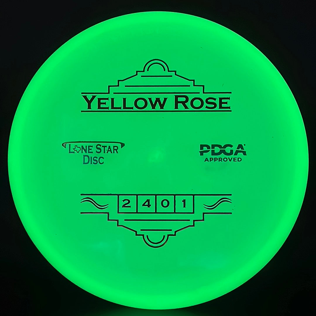 Bravo Glow Rose Jaune - Putter Disc Golf Première Édition