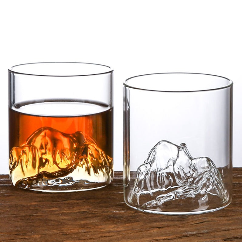 Mountain Viewing Cup - Elegant Glass Tea Cup
