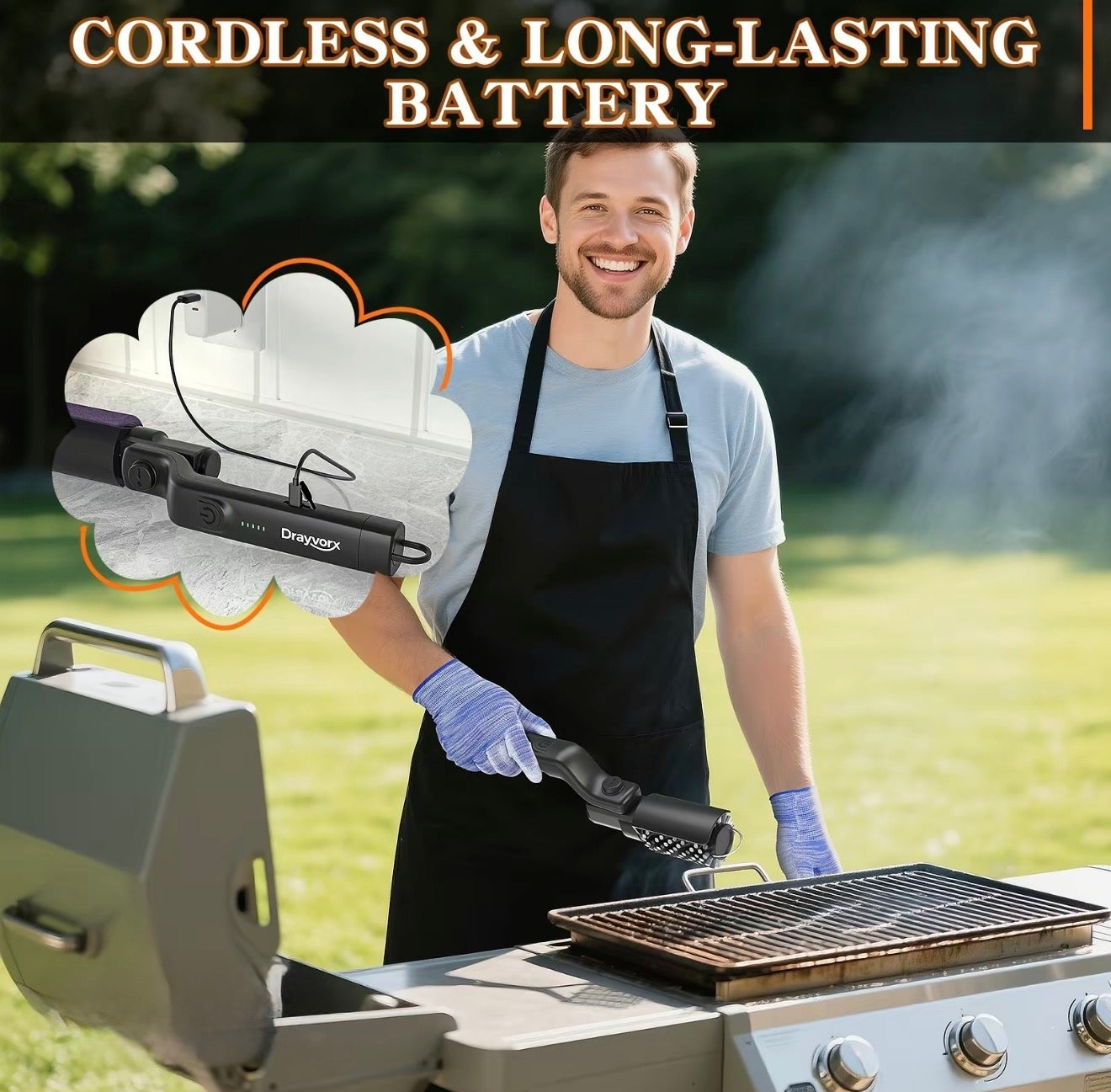 GrillForce Electric Brush - Korvel