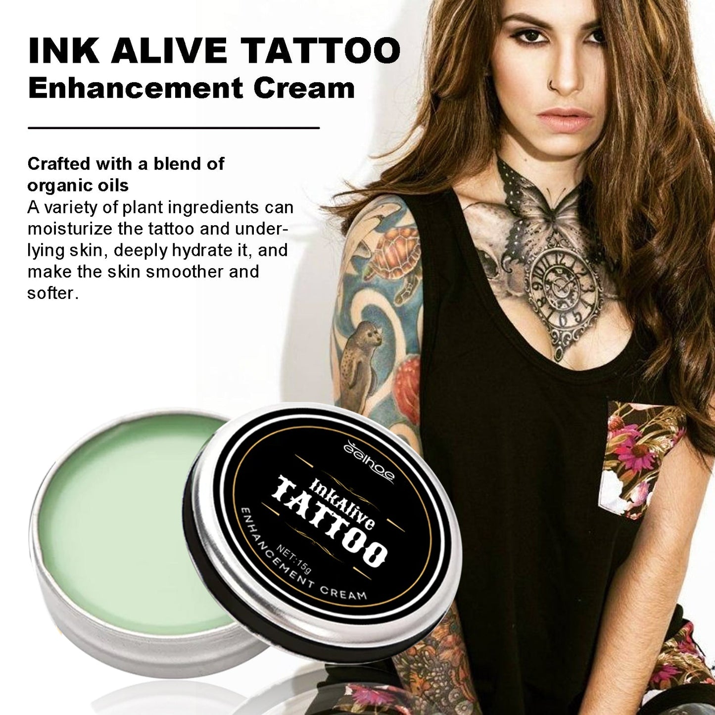 Tattoo Repair Cream, Tattoo Print Moisturizing Moisturizing Skin Repair Tattoo Color Fixing Cream - Korvel