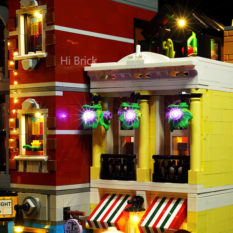 Building block lighting is compatible with LEGO 10312 Jazz Club Street View Building Blocks and LED lights - Korvel