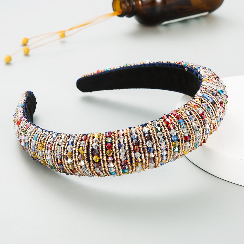 Hand-Woven Beaded Headband - Premium Hair Accessory