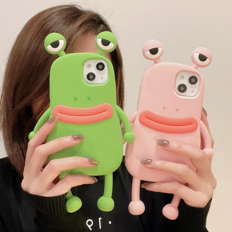 Funny Silicone 3D Frog Phone Case For IPhone 14 13 11 12 Pro Max XS XR X 7 8 Plus SE Cartoon Cute Shockproof Bumper Cover - Korvel