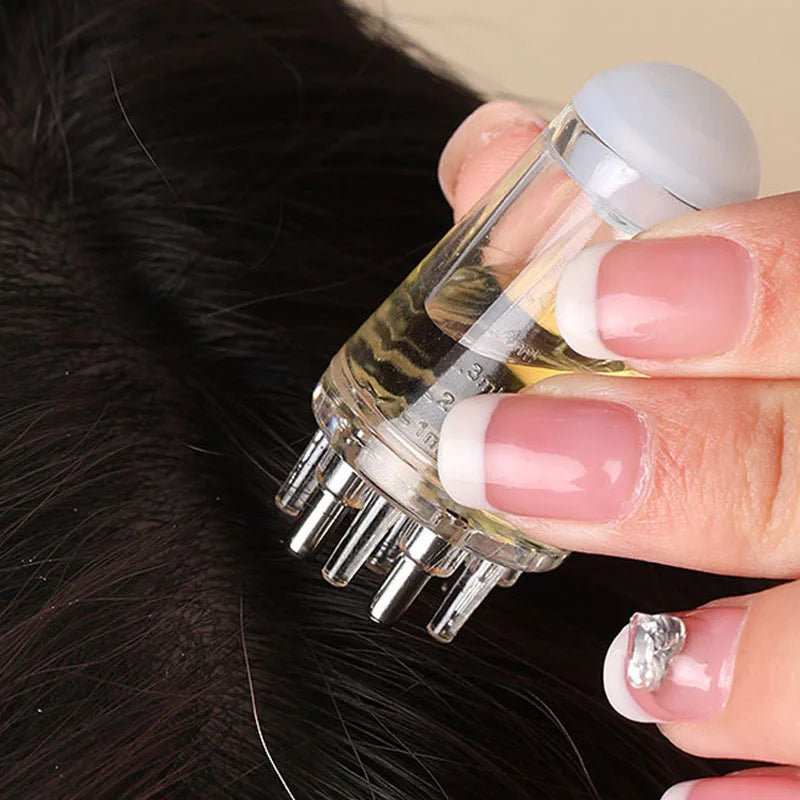 Scalp Applicator Liquid Comb Portable Mini Massage Comb Essential Oil Liquid Guiding Massager Anti Hair Loss Scalp Care Tools - Korvel