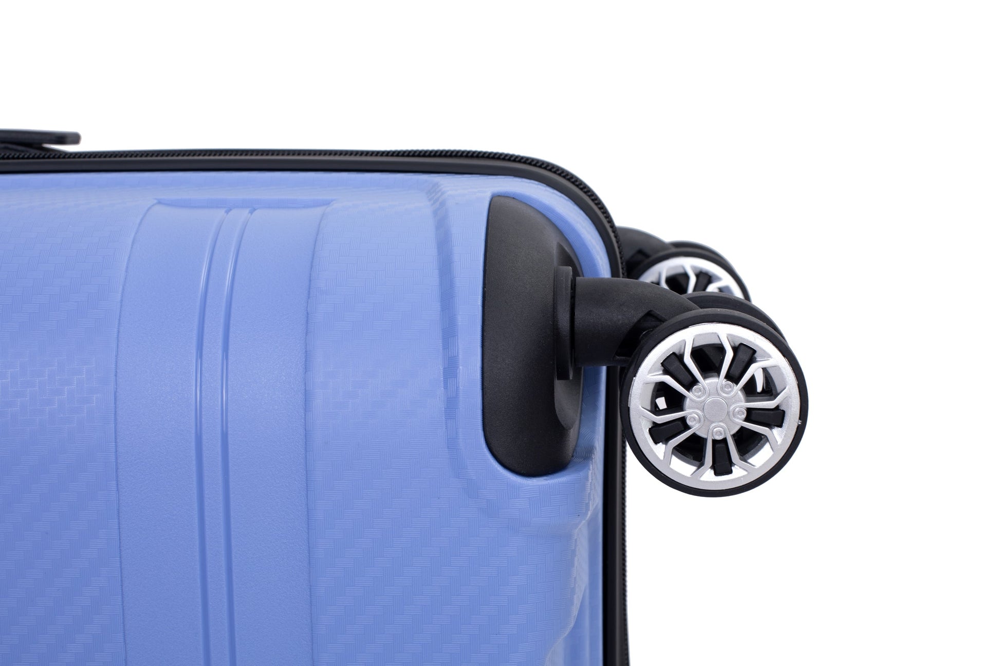 Hardshell Suitcase Spinner Wheels PP Luggage Sets Lightweight Durable Suitcase ,3-Piece Set (20/24/28) ,Purplish Blue - Korvel