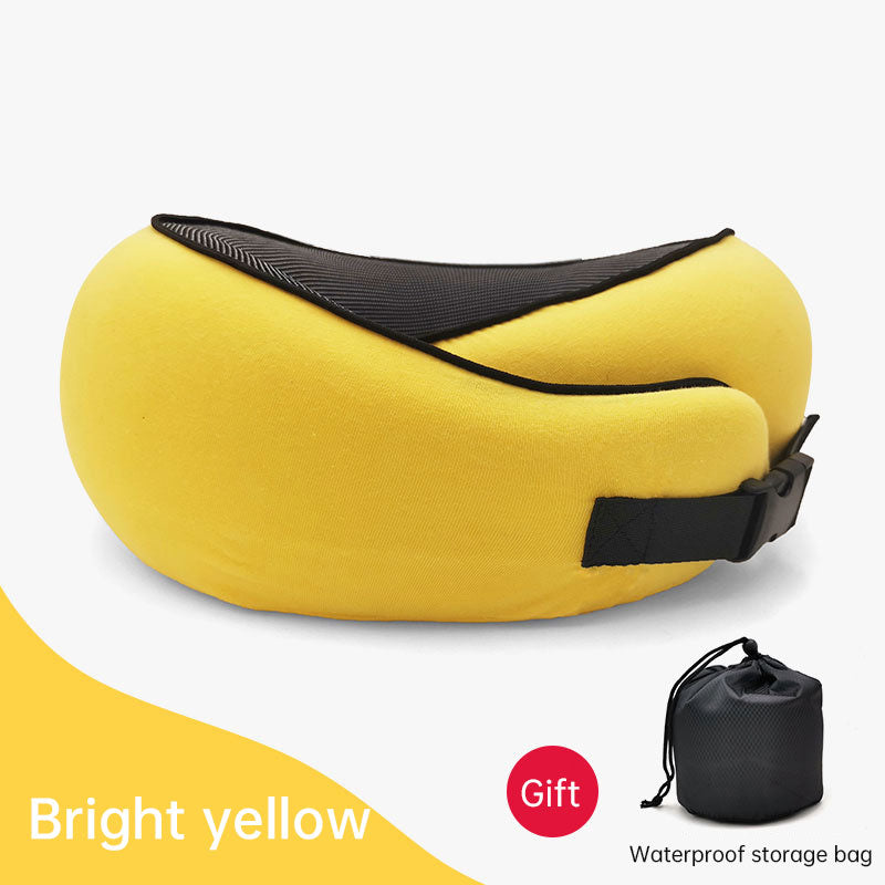 Memory Foam Neck Pillow Cervical Vertebra Travel Portable Noon Break Aircraft U Type Of Pillow Sleep Camping Pillow Carry Bag - Korvel