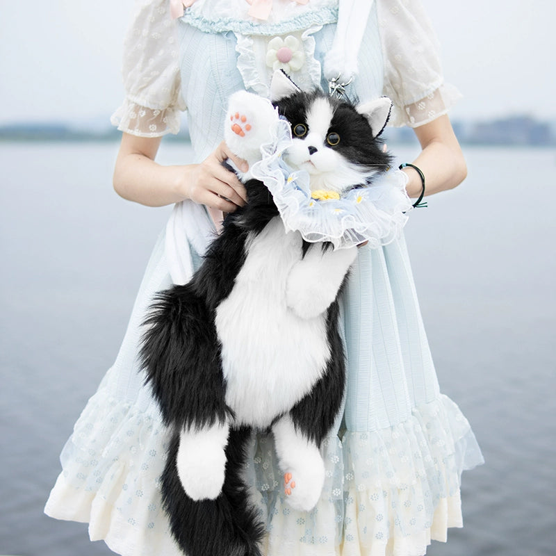 Handmade plush cat backpacks: super cute, trendy. Great bday gifts or toys, doubles as a cat - themed shopping bag! - Korvel