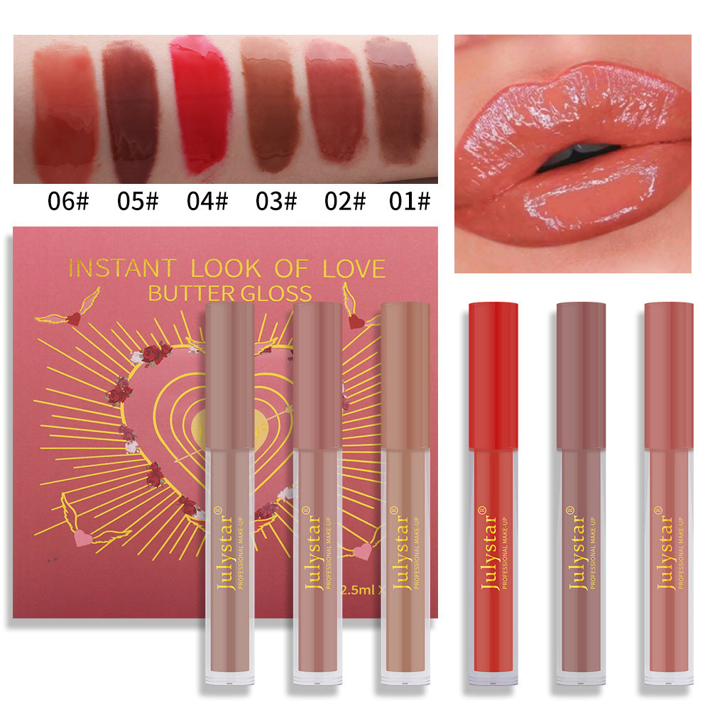 Ensemble de gloss hydratant pour les lèvres au miel