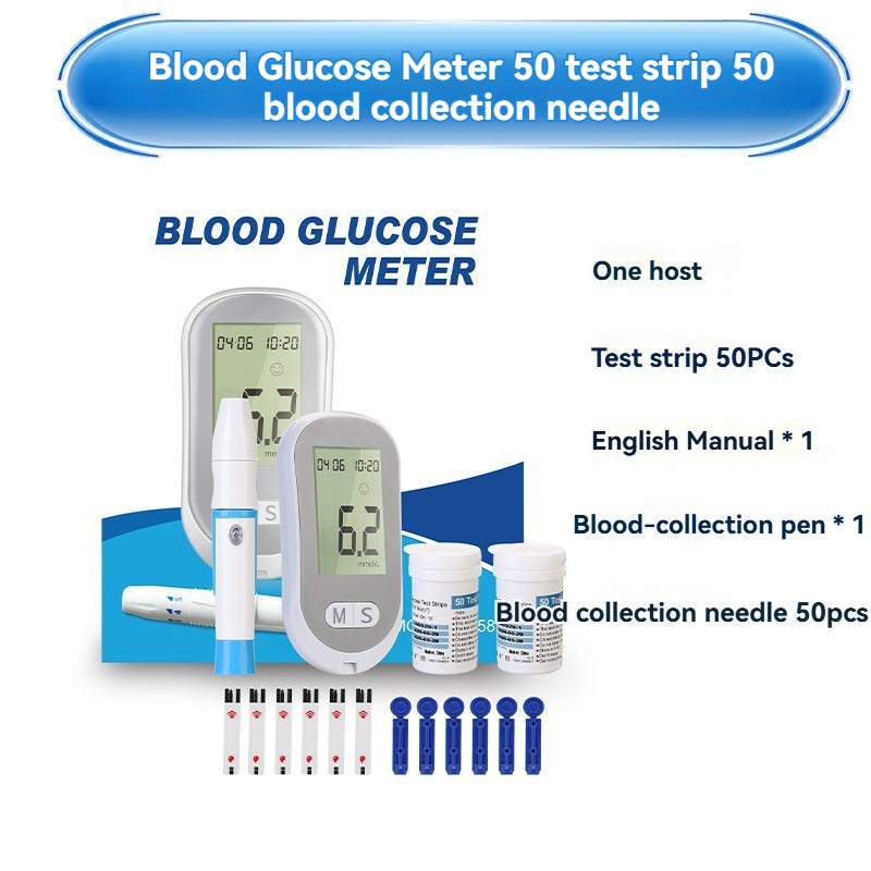 Easy Use Blood Glucose Meter Glucometer Digital Blood Glucose Meter Glucometre with Blood Glucose Test Strips - Korvel