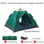 Quick-Deploy Green/White Outdoor Tent, Comfortably Accommodating 3-4 People on Camping Trips - Korvel
