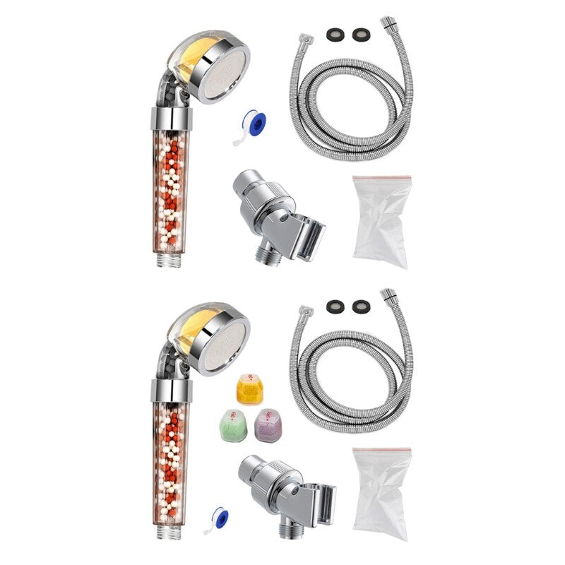 Fragrance Anion Shower Nozzle Set Adjustable Quick Connection Removable Sprinkler Basin Bathing Tub Fountain Home - Korvel