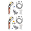 Fragrance Anion Shower Nozzle Set Adjustable Quick Connection Removable Sprinkler Basin Bathing Tub Fountain Home - Korvel