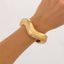 Bracelet Printanier à Bords Irréguliers avec Pliages Métalliques