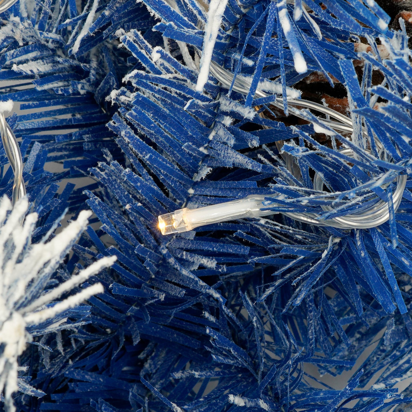 Set of 4 Premium Artificial Christmas Trees with LED Lights