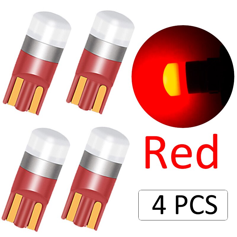 10PCS T10 W5W Led 3030 1SMD Wedge Bulb Auto Dome Reading Car Light Sidemarker Sidelight Parking Lights 194 168 Lamp Bulbs - Korvel