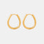 Boucles d'oreilles Huggie en acier titane premium