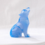 Natural Crystal Wolf Cub Carving - Premium Home Decor