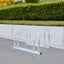 2 bicycle ground bike parking racks 22-28 inch wheel supports, maximum tire width 2.15 inches, galvanized - Korvel