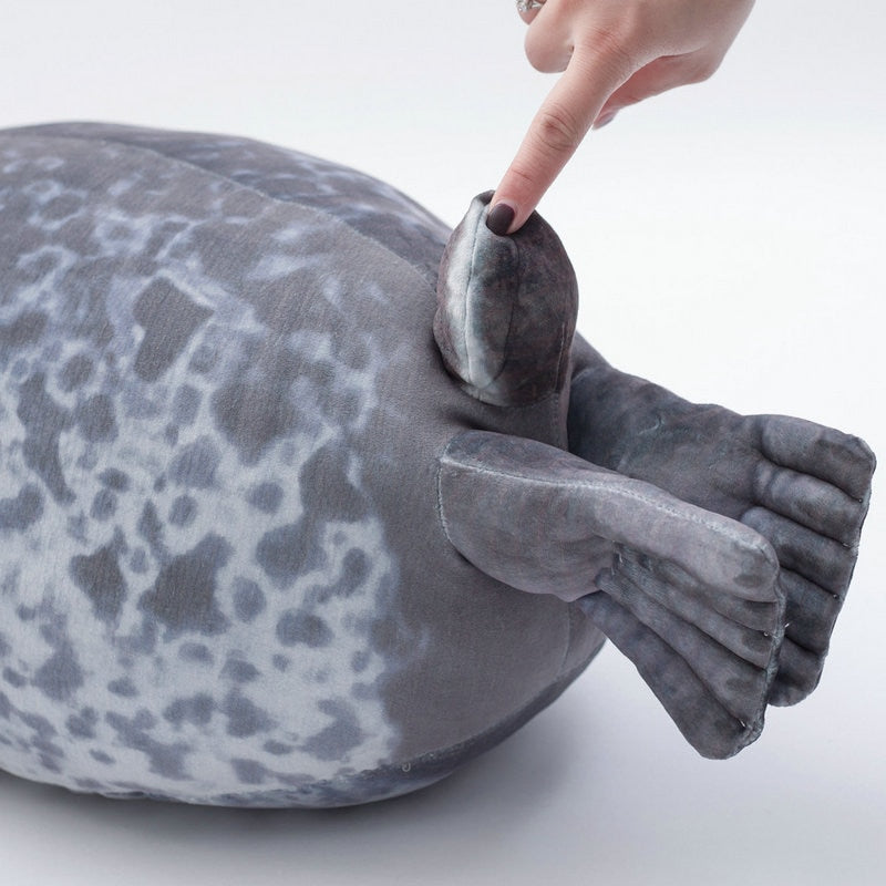 3D Novelty Seal Plush Toys Sea Lion Stuffed Throw Pillow Soft Seal Plush Party Hold Pillow Baby Sleeping Pillow Chair Cushion - Korvel