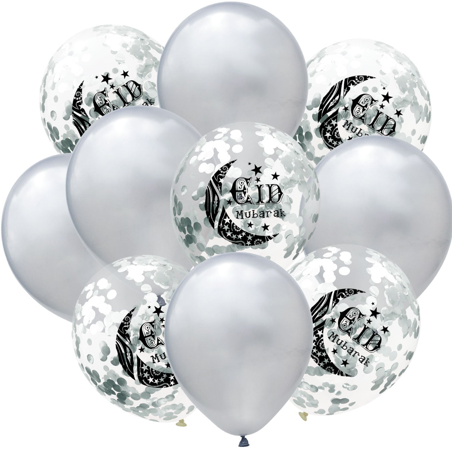 Moon Castle Party Celebrates Latex Balloon Transparent Paper Shard Glitter Balloon Set - Korvel