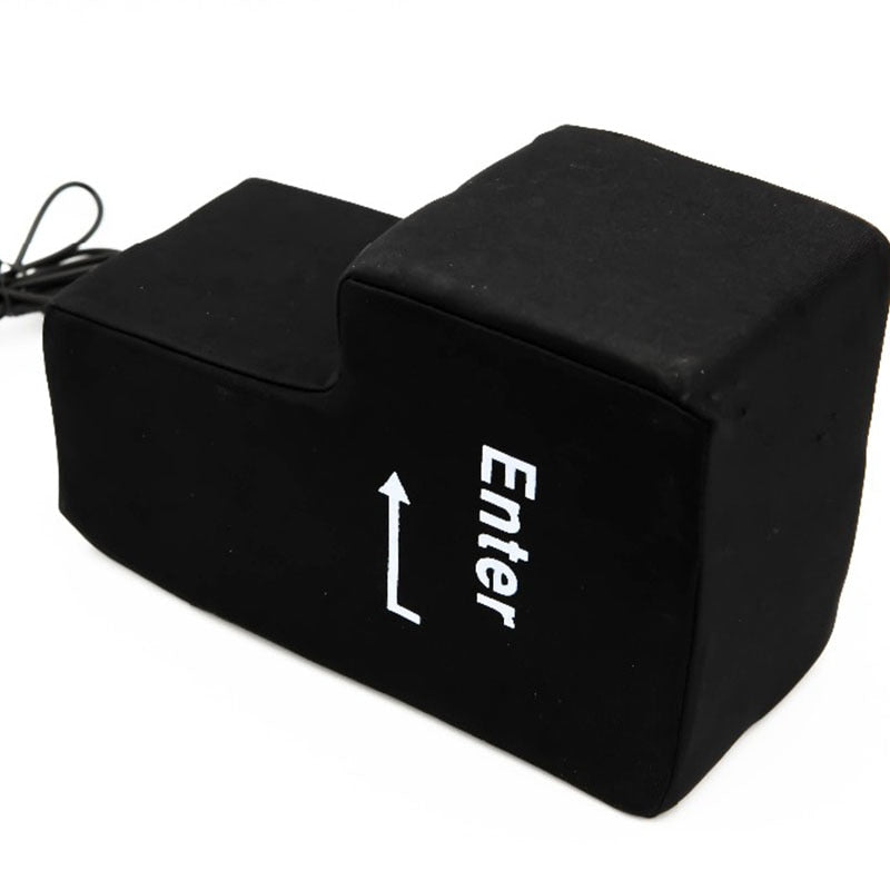 Office Computer Jumbo USB Big Enter Key Pillow USB Gadgets Desktop Nap Pillow Anti-Stress Hand Tool for Laptop Novelty Gift - Korvel