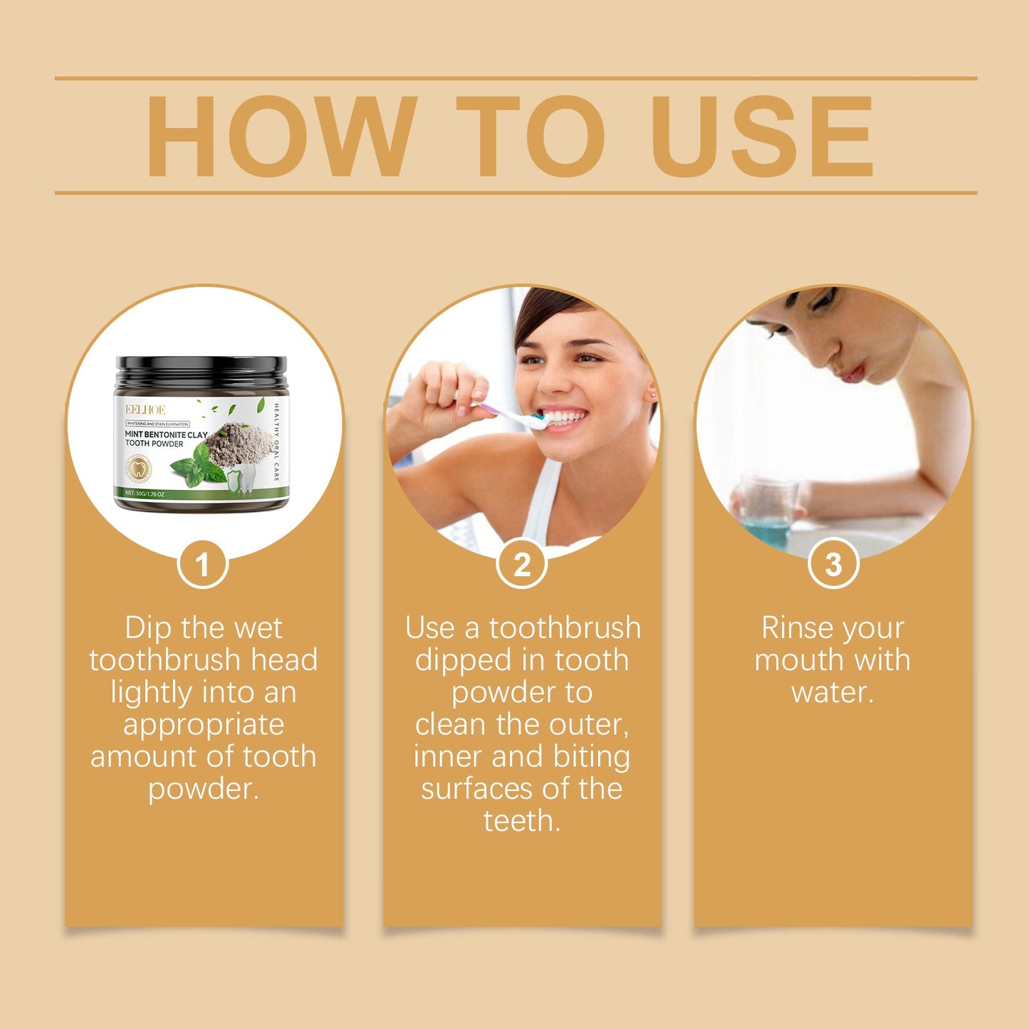 Volcanic Ash Dental Cleaning Powder Clean Bad Breath Confident Smile Teeth Cleaning Care Beauty Dental Powder - Korvel
