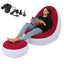 Inflatable Air Mattress Lazy Sofa Deck Chair Comfortable Leg Stool Rest Single Beanbag for home and Outdoor Use - Korvel