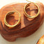 Boucles d'oreilles en titane personnalisées en forme de double U pour femmes