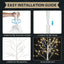 Lighted Artificial Birch Tree - 4FT, 5FT, 6FT Options