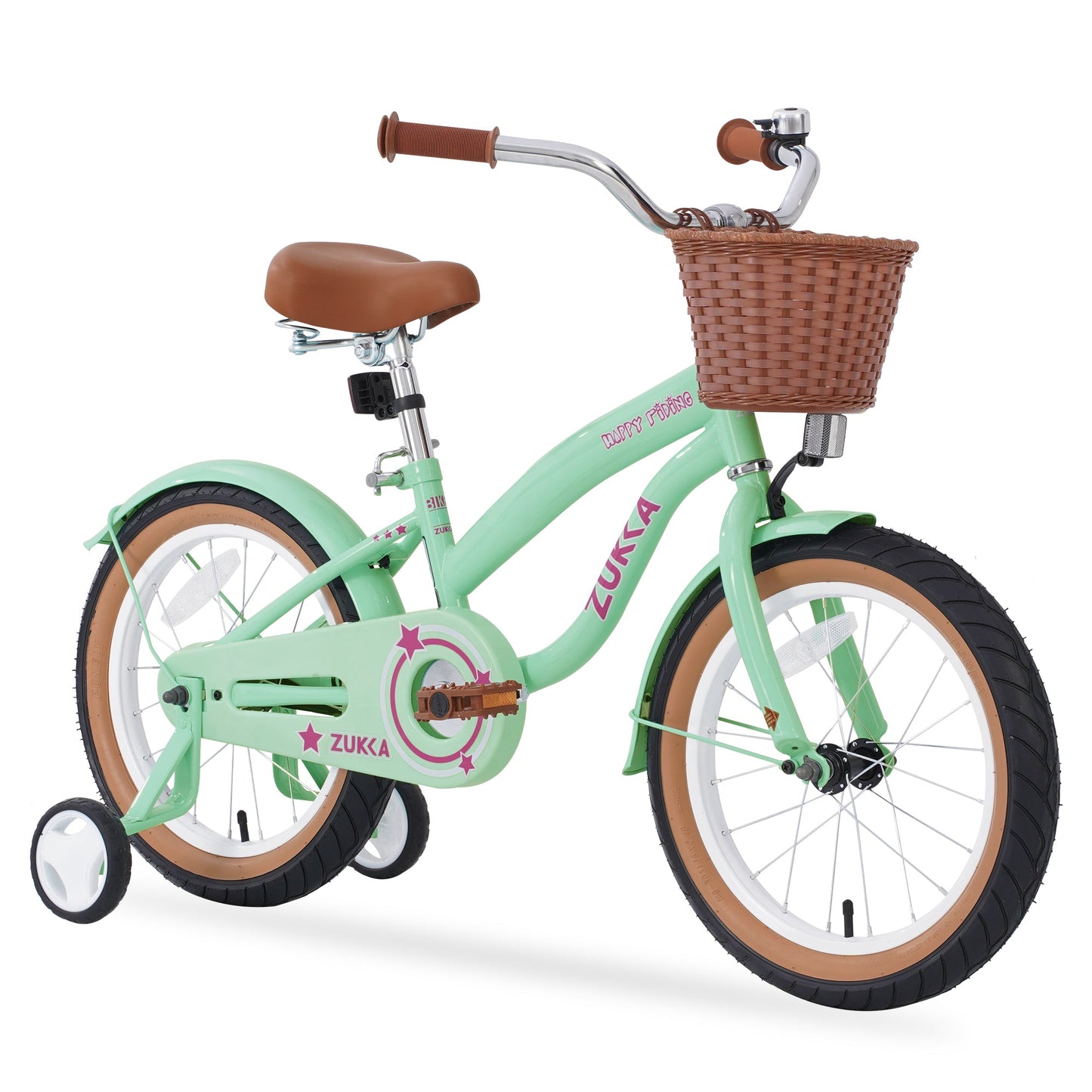 Multiple Colors,Girls Bike for 4-7 Years Old Kids,16 inch wheel , Training Wheels Included - Korvel