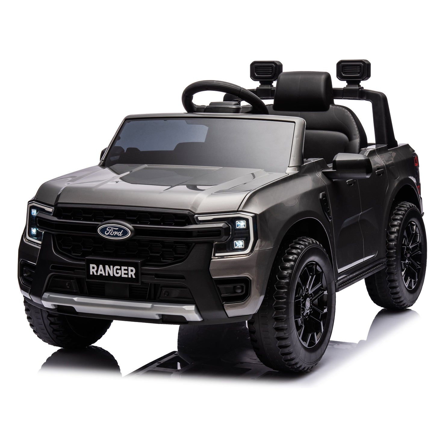 12V children's car remote control, authorized Ford Ranger, 2WD speed 1.86-4.97 miles per hour, suitable for chil hour, suitable - Korvel