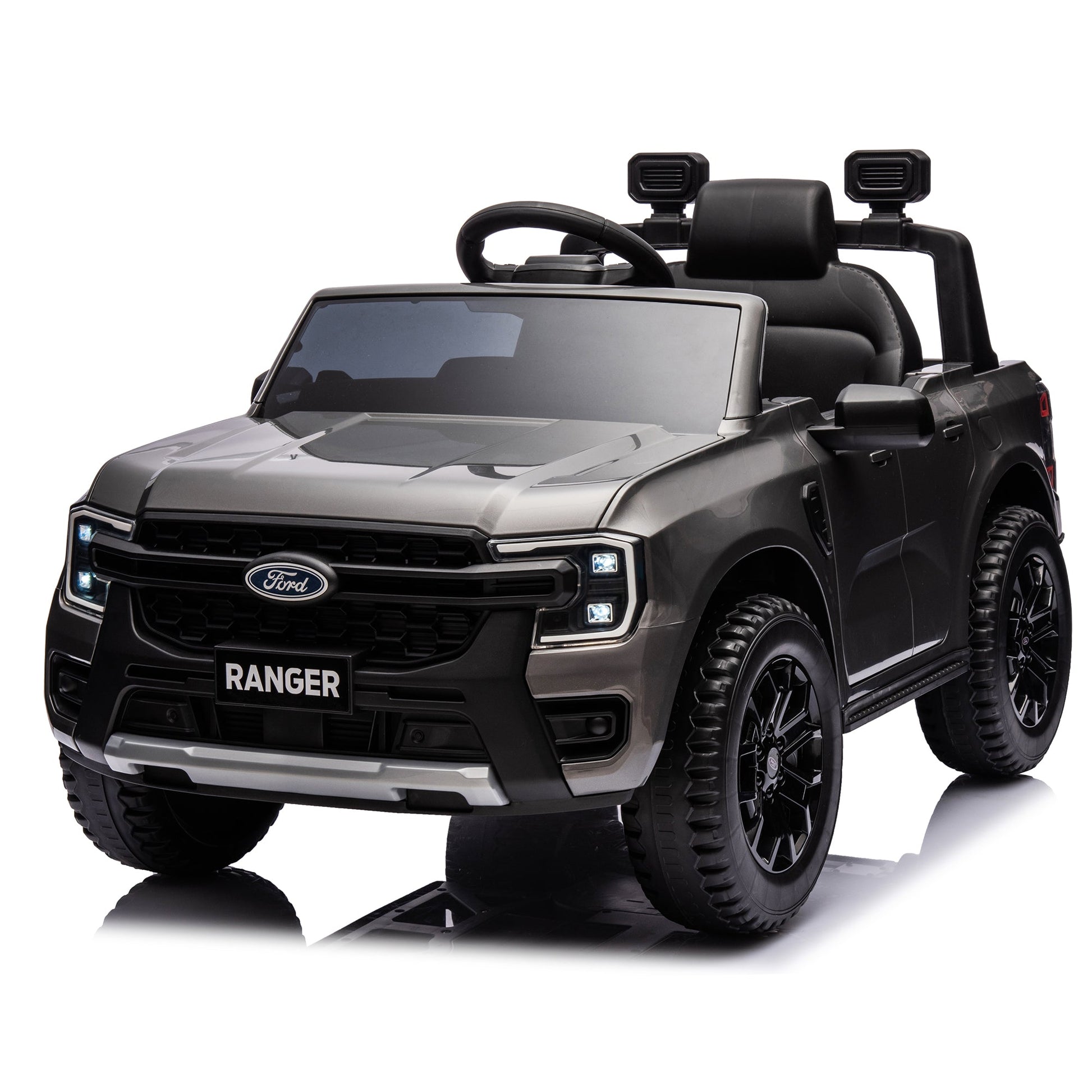 12V children's car remote control, authorized Ford Ranger, 2WD speed 1.86-4.97 miles per hour, suitable for chil hour, suitable - Korvel