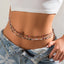 Ethnic Style Double-Layer Rice Bead Waist Chain