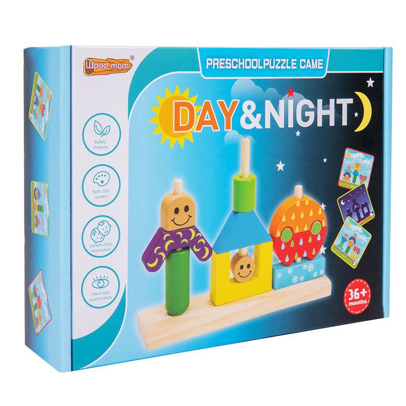 Creative building blocks, children's puzzle board games, kindergarten enlightenment, early education, puzzle toys, gifts - Korvel