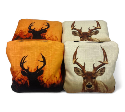 Premium Deer Hunting Themed Cornhole Bags (Set of 8) - Korvel